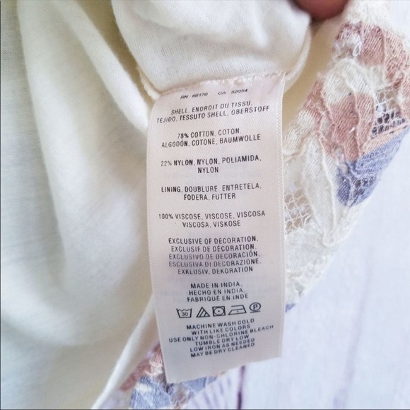 Anthropologie Meadow Rue Anja Lace Top Blouse L - Picture 7 of 7